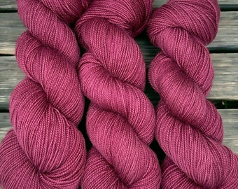 Hand Dyed Yarn - Burgundy