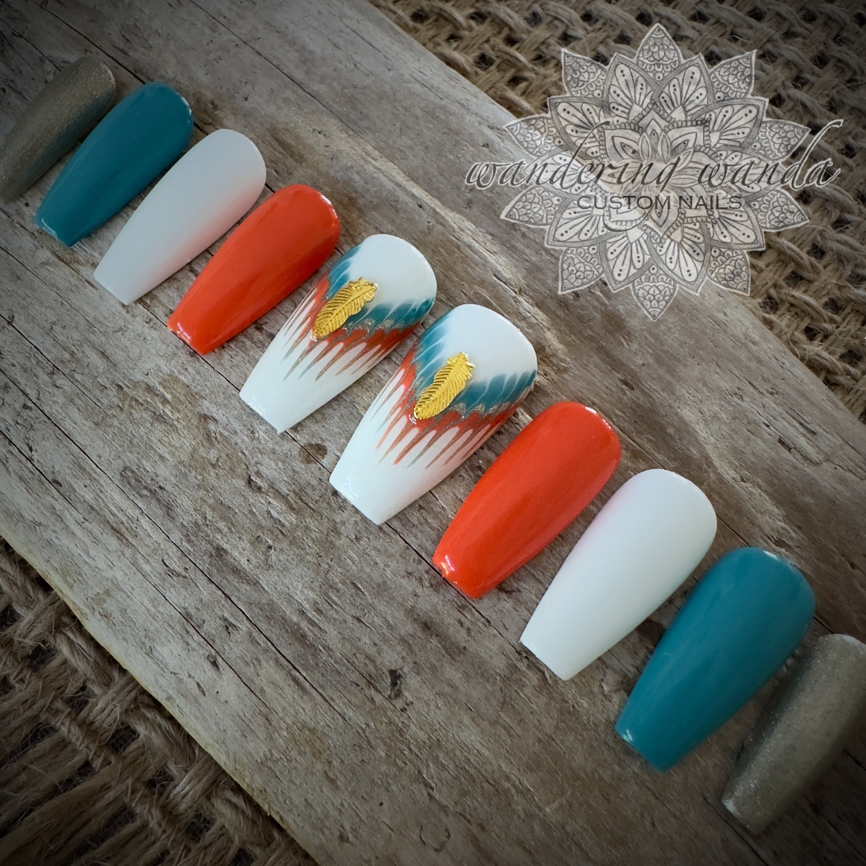 Desert Sunset Western Nails Glow