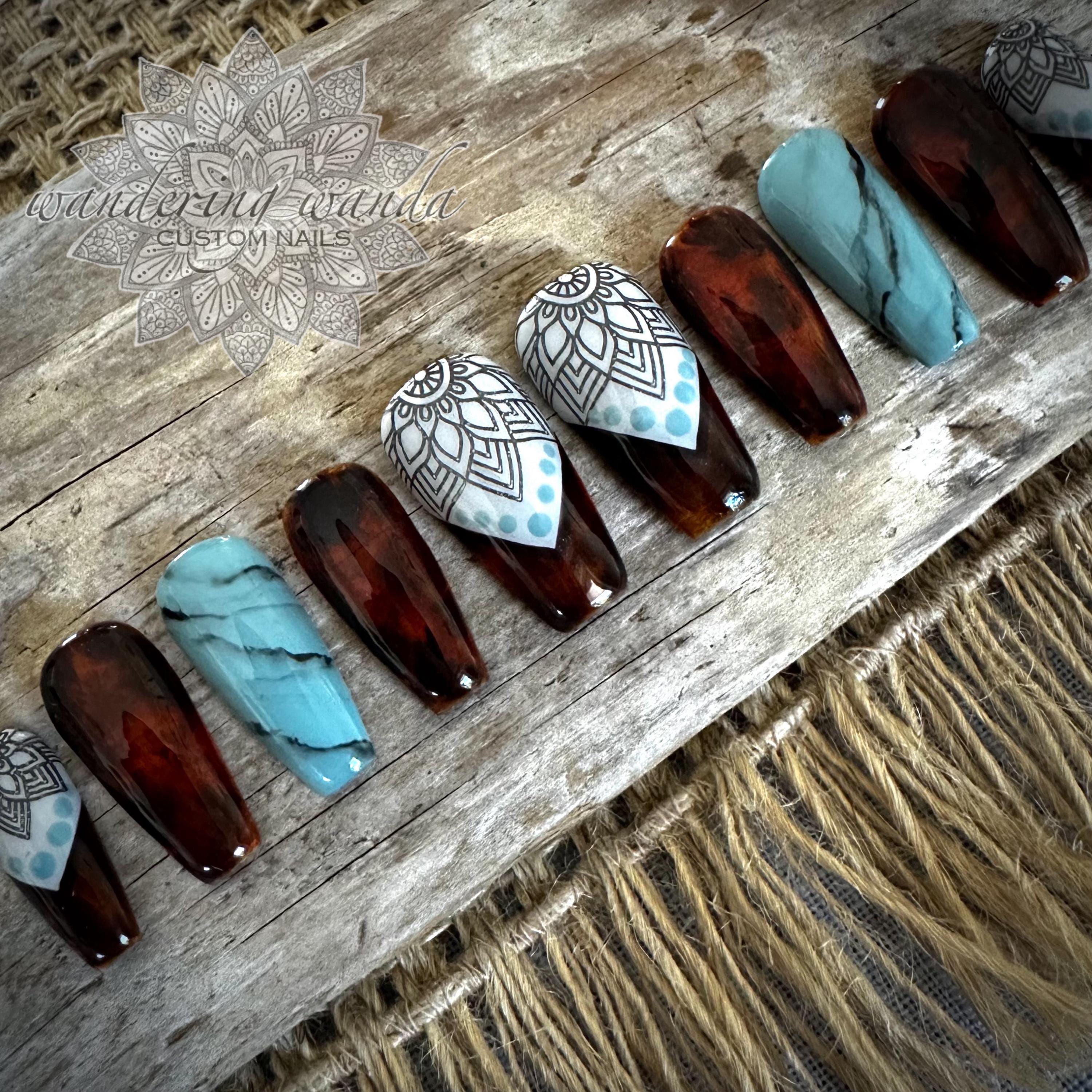 Cowboy Chic Nail Design