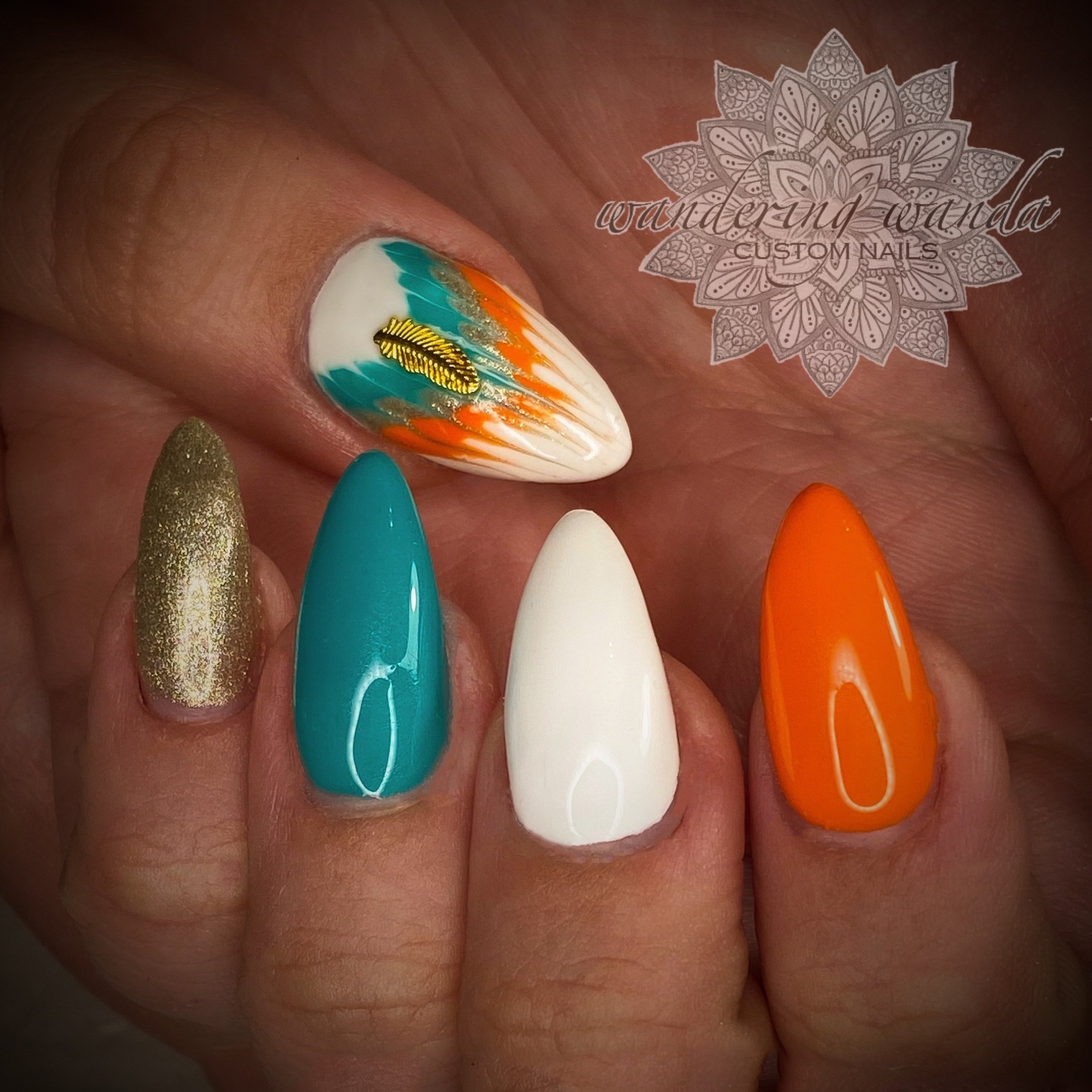Prairie Sunset Western Nail Art Inspiration