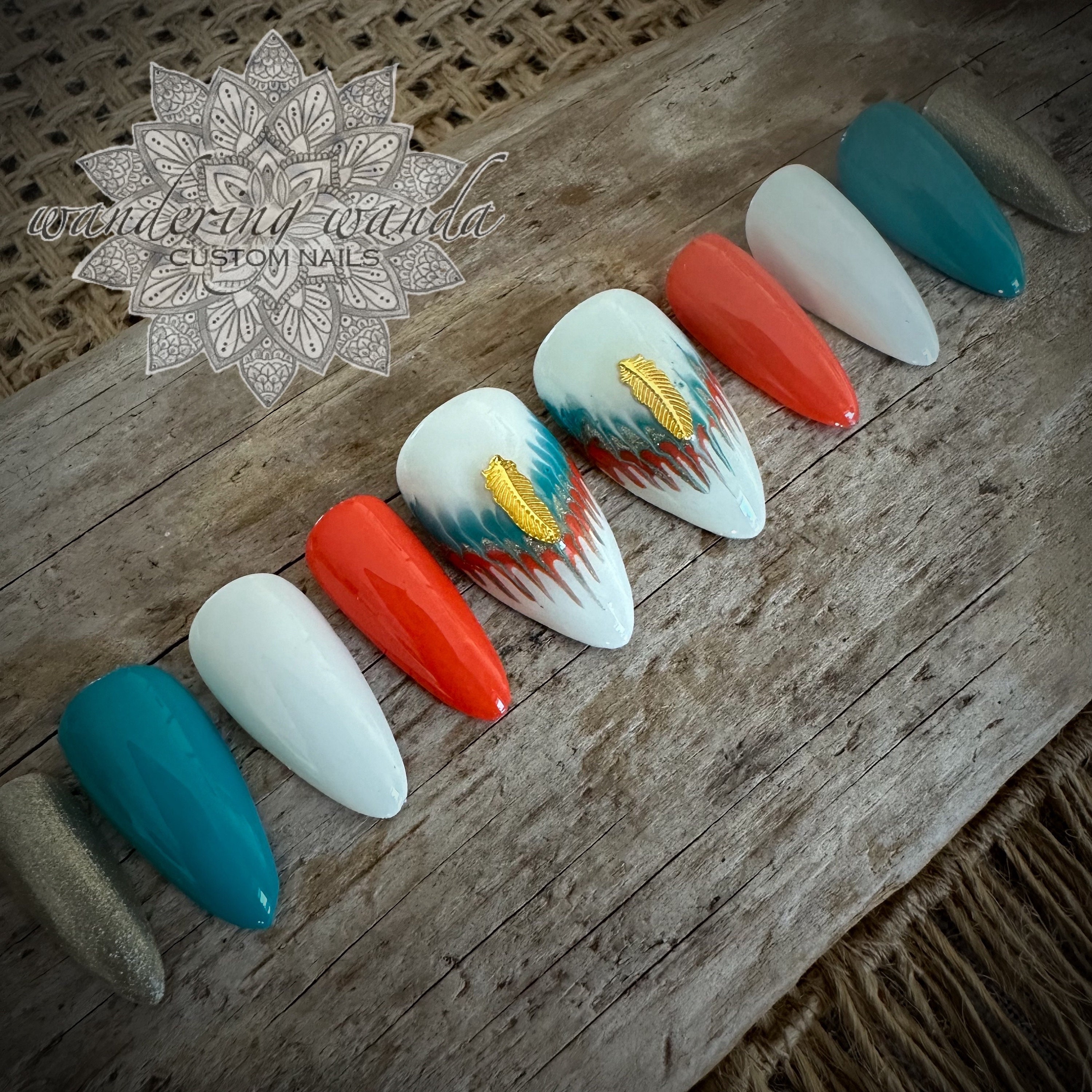 Prairie Sunset Western Nail Art Inspired
