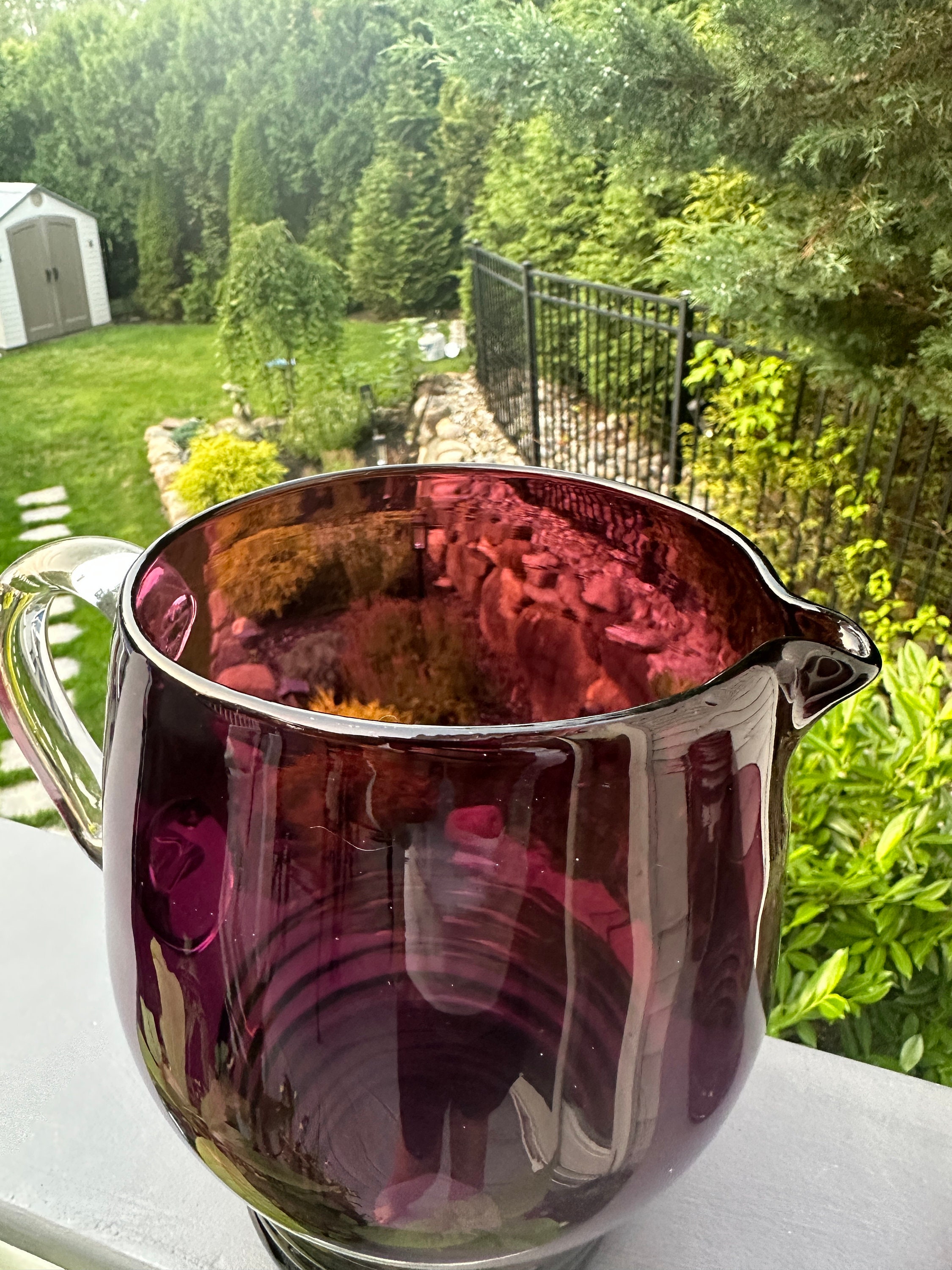 Schaeffer Amethyst Pitcher &glass Set by Imperial Glass - Etsy