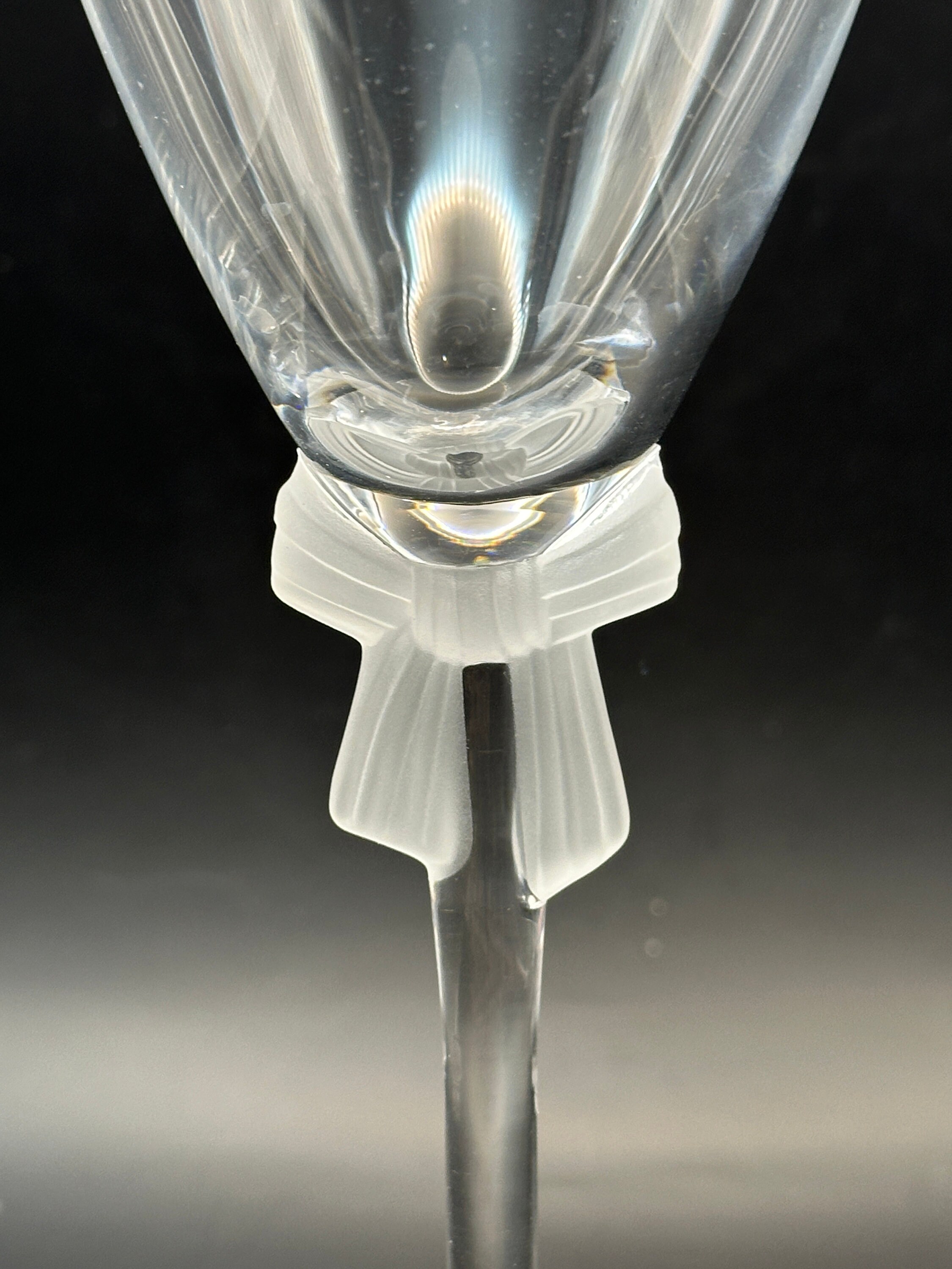 New Christian Dior Frosted Bow Wine Glasses - Etsy