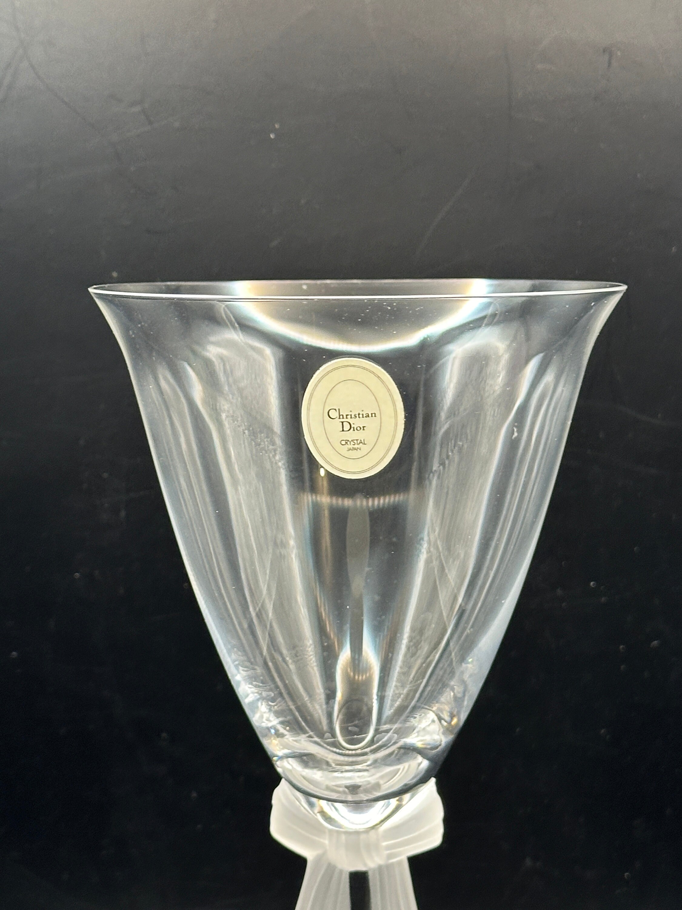 New Christian Dior Frosted Bow Wine Glasses - Etsy