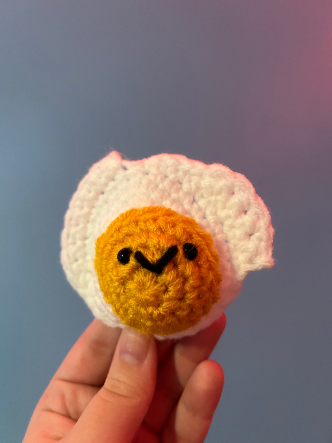 Fried Egg Crochet Pattern Egg Crochet Pattern Cute Egg Etsy