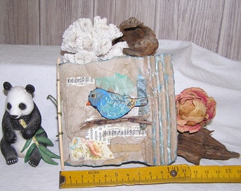 About nature... Mini junk book with a nature theme