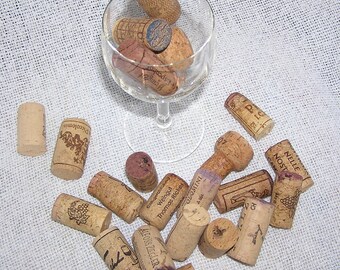 Pack of 50 real wine or champagne corks, natural corks used for crafts
