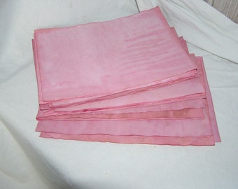 Beetroot paper, hand-dyed, unique grains