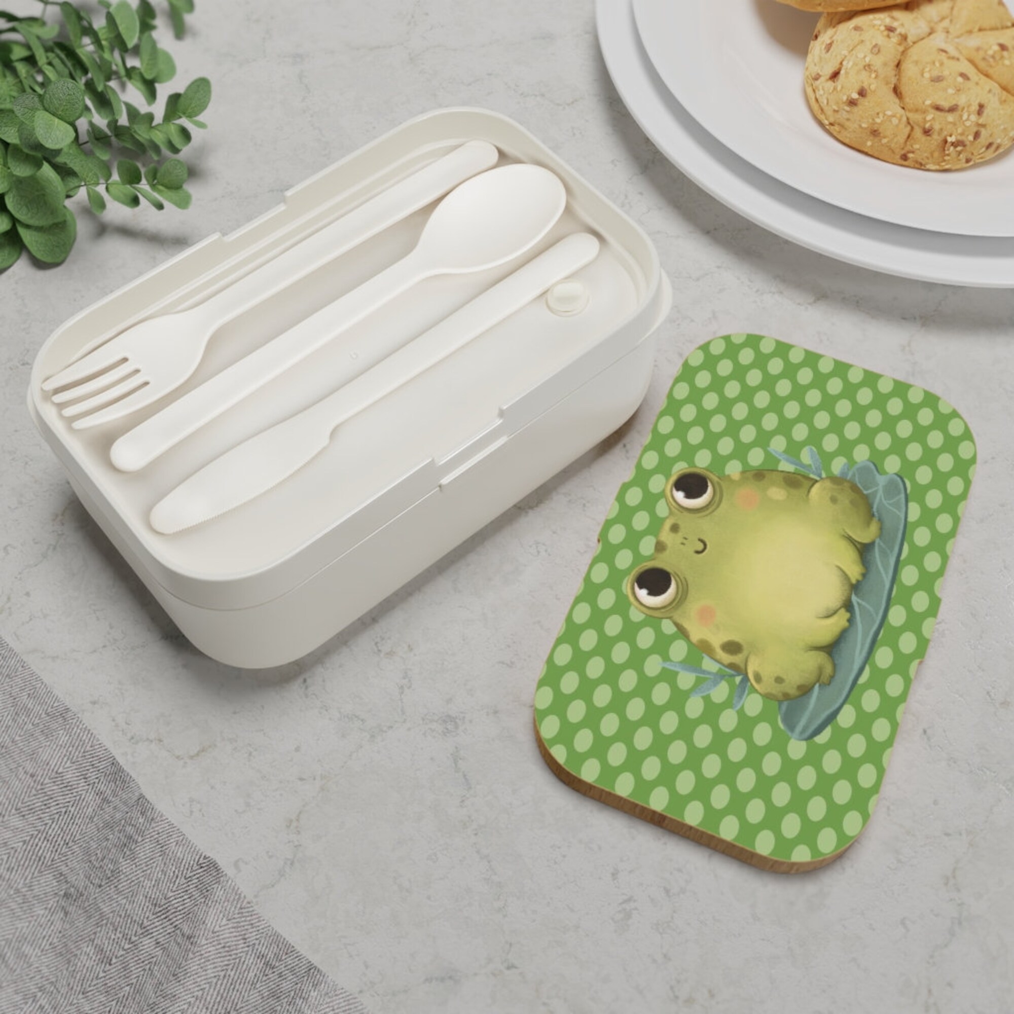 Super Kawaii Frog Froggie Bento Lunch Box