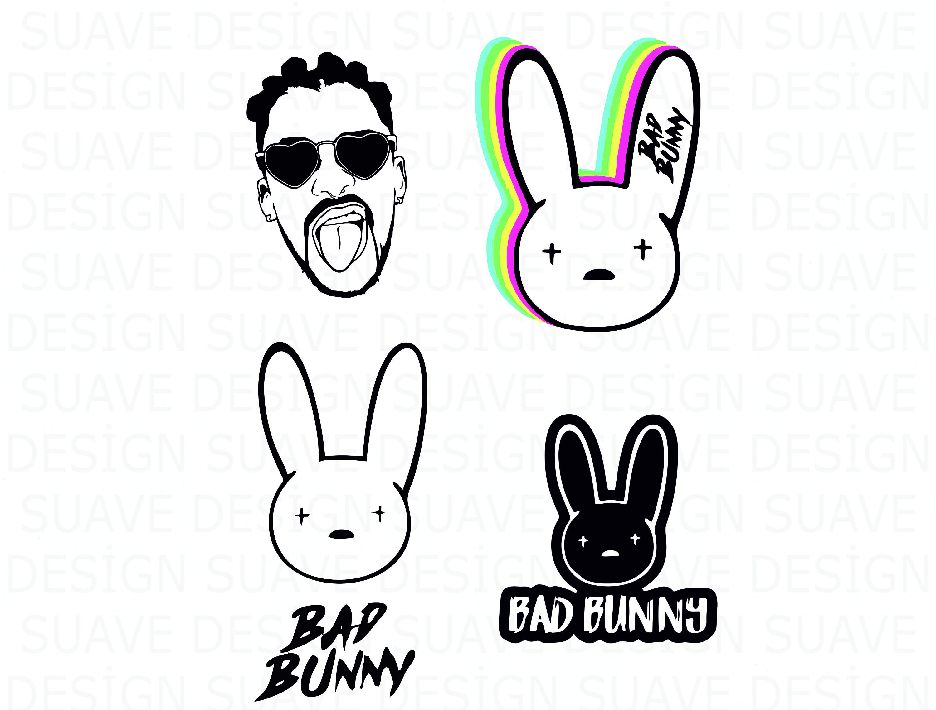 Bad Bunny Heart SVG Png Dxf Cricut File Cameo File - Etsy Hong Kong