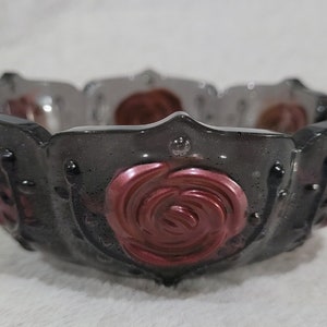Black Flower Bowl