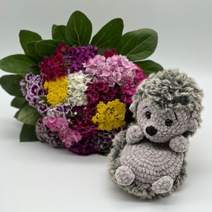 Hedgehog crocheted by hand
