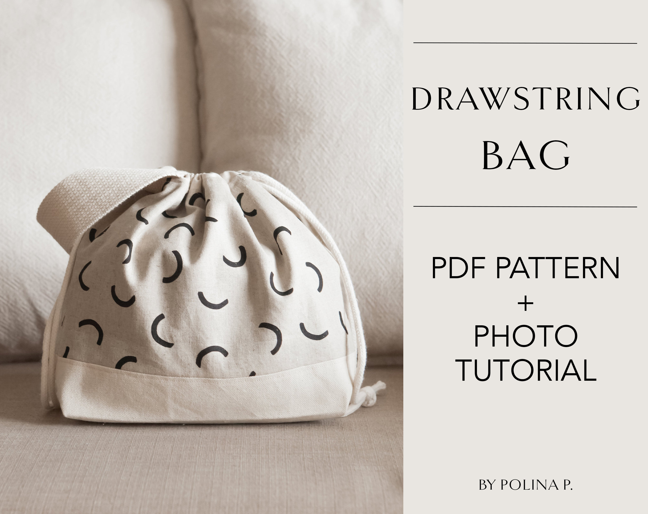Cute DIY Drawstring Bag Tutorial – A Cup Of Thuy | Шнурок мешок урок,  Учебник по шитью, Тканевые мешки