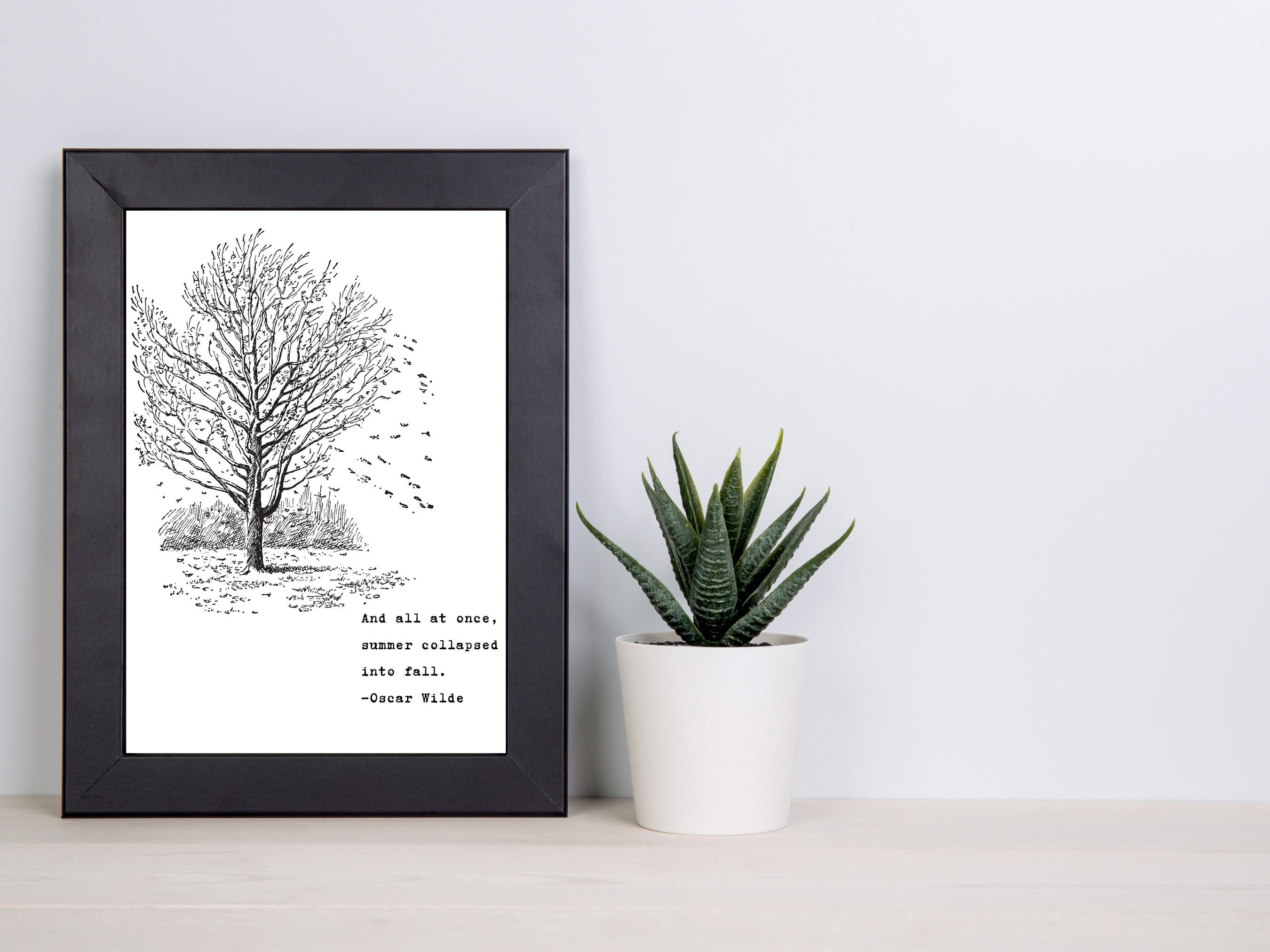 Fall Printable Wall Art Fall Wall Decor Fall Print Black Etsy