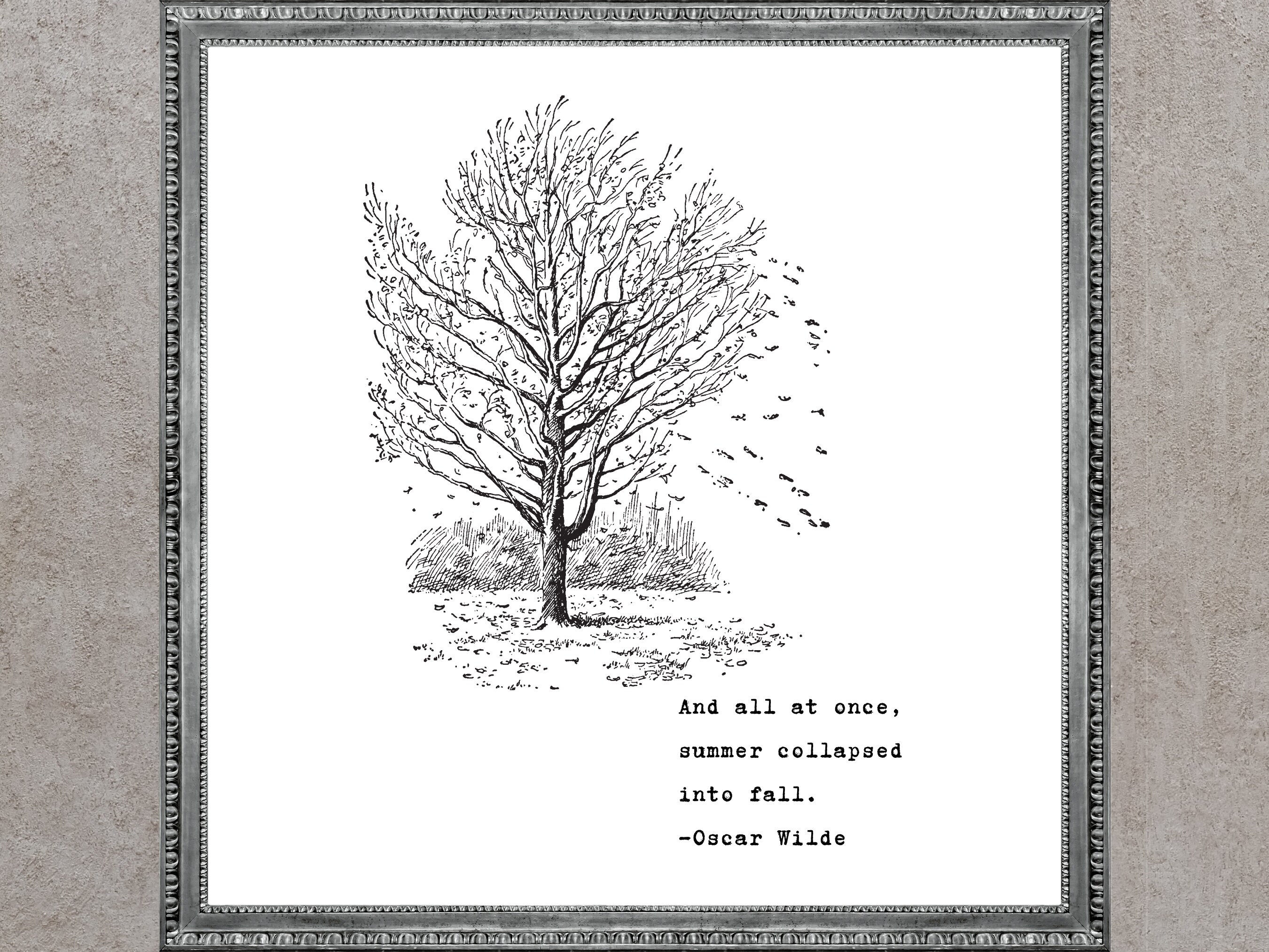 Fall Printable Wall Art Fall Wall Decor Fall Print Black Etsy