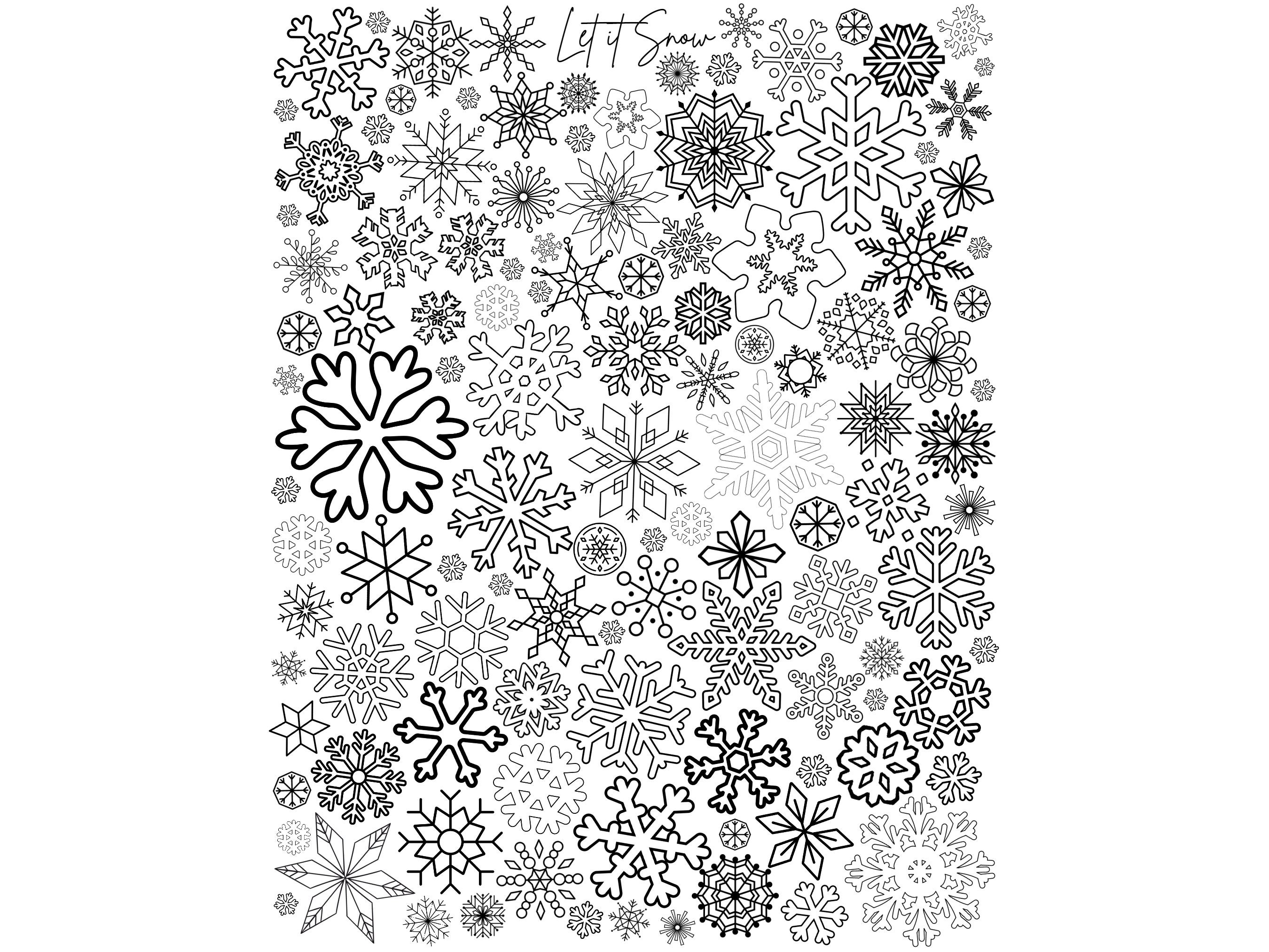 Winter Coloring Pages, Winter Coloring Sheets, Winter Printable Set