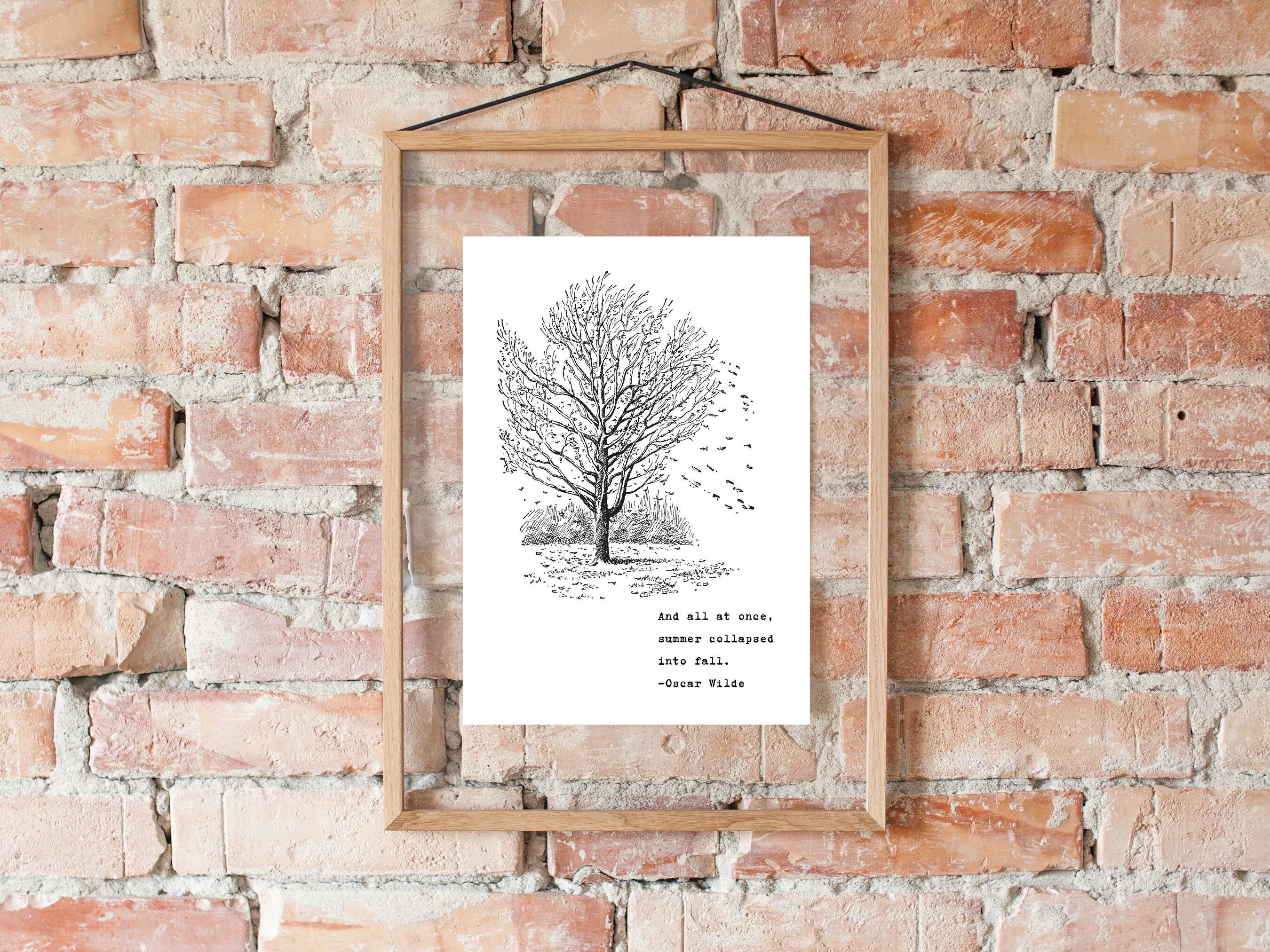 Fall Printable Wall Art Fall Wall Decor Fall Print Black Etsy
