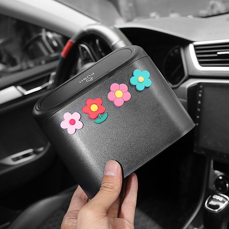 Car Trash Can, Custom For Your Cars, Mini Car Accessories with Lid