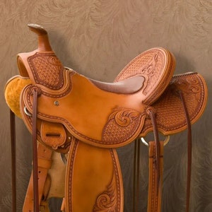 Premium Barrel Western Equestrian Trail Horse Saddle Premium Leather Comfort Handmade