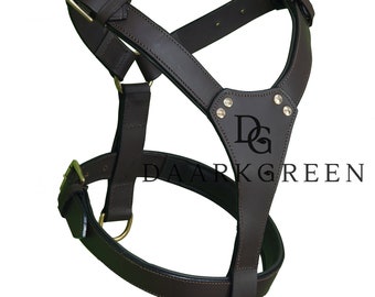Leather Dog Full Body Harness