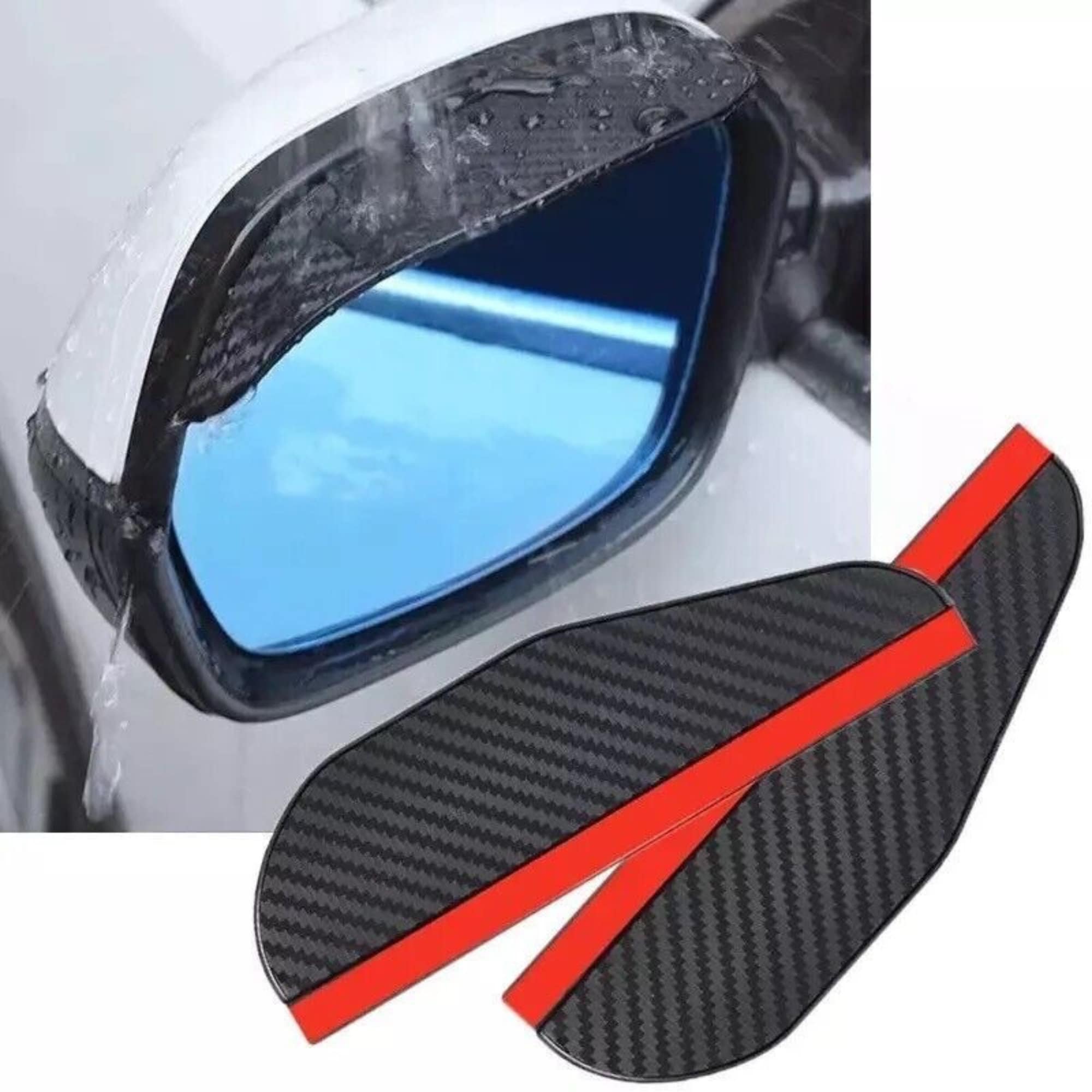 2 Auto Rückansicht Seite Spiegel Regen Platte Augenbrauen Schutz  Sonnenblende