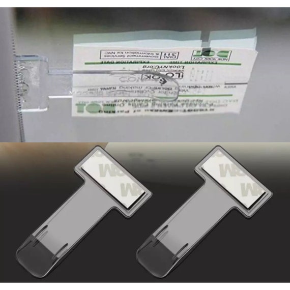 Set of 2 Car Parking Ticket Holder Vehicle Permit Ticket Holder Clip  Windscreen 