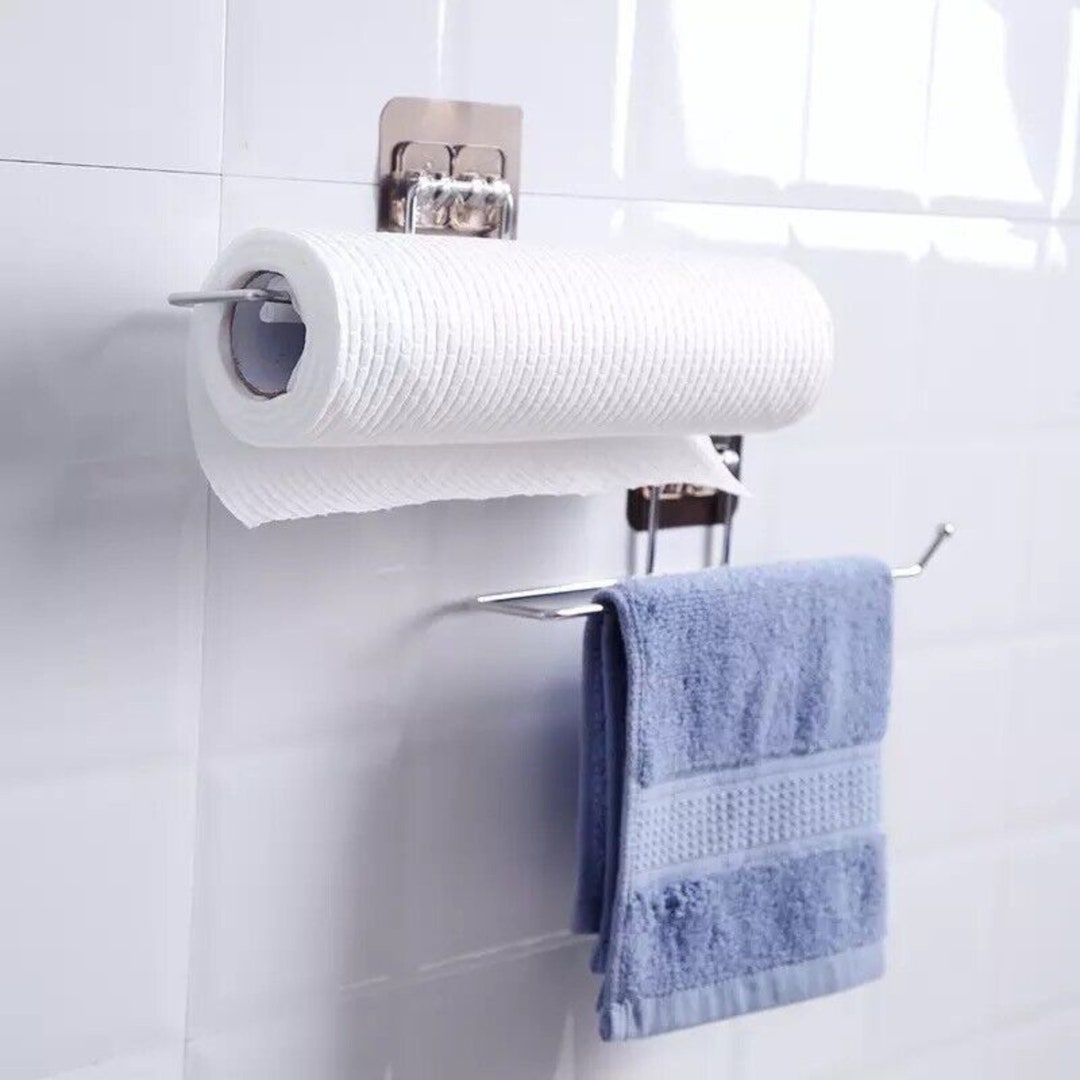 Towel Holder Rack Kitchen Under Towel Cup Paper Hanger Etsy