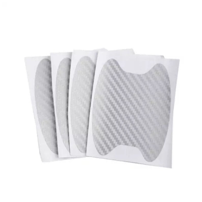 4pcs Set Carbon Fibre Car Door Handle Protector Film Etsy