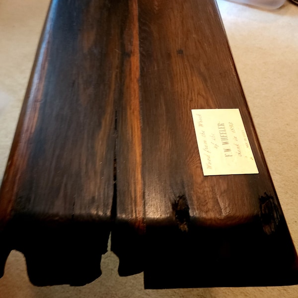 Beautiful Bench Made from Ship Wreck Wood 1893 (*Pick-Up Only*)