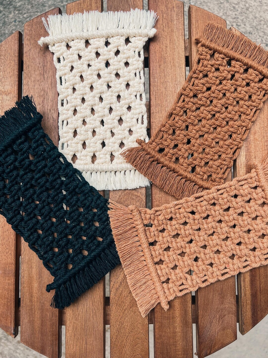 NEW* Mug Rug | Macrame Coaster | Candle Mat | Boho Gifts for Her | Boho ...