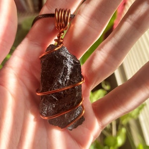 Large Black Tourmaline Chunk Necklace