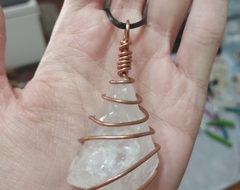 Large Clear Quartz Necklace