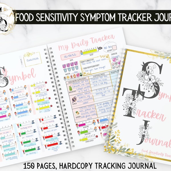 Food Sensitivity Tracking Journal | Food Reintegration Tracker | IBS symptom tracker | Daily Symptom Journal | Health and Wellness Tracker