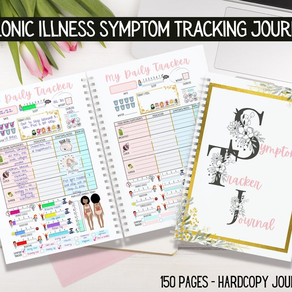 Chronic Illness Tracker Journal | Symptom tracker | For Fibromyalgia, POTs, Crohns, Lyme, Lupus, Cystic Fibrosis, Multiple Sclerosis, ME