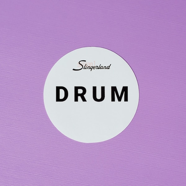 Drum Head Stickers Etsy