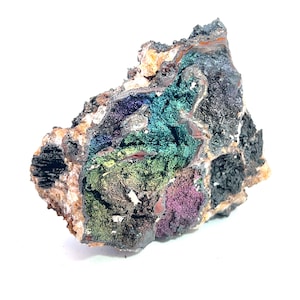 Natural Iridescent Goethite with Quartz from Spain: SMC Small Cabinet Size 2.5in/107g