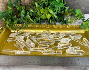 Gorgeous Set / Lot  Extra-Clear Diamantina Quartz Points (Wholesale Pricing) from Diamantina, M.G., Brazil: 307g total weight
