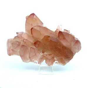 Beautiful Pink Lemurian Cluster from Diamantina, Minas Gerais, Brazil: LGC Large Cabinet Size 6in/490g