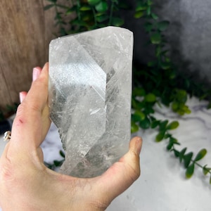 Double-Terminated Diamantina Quartz Record Keeper from Minas Gerais, Brazil: LGC Large Cabinet Size 5in/525g