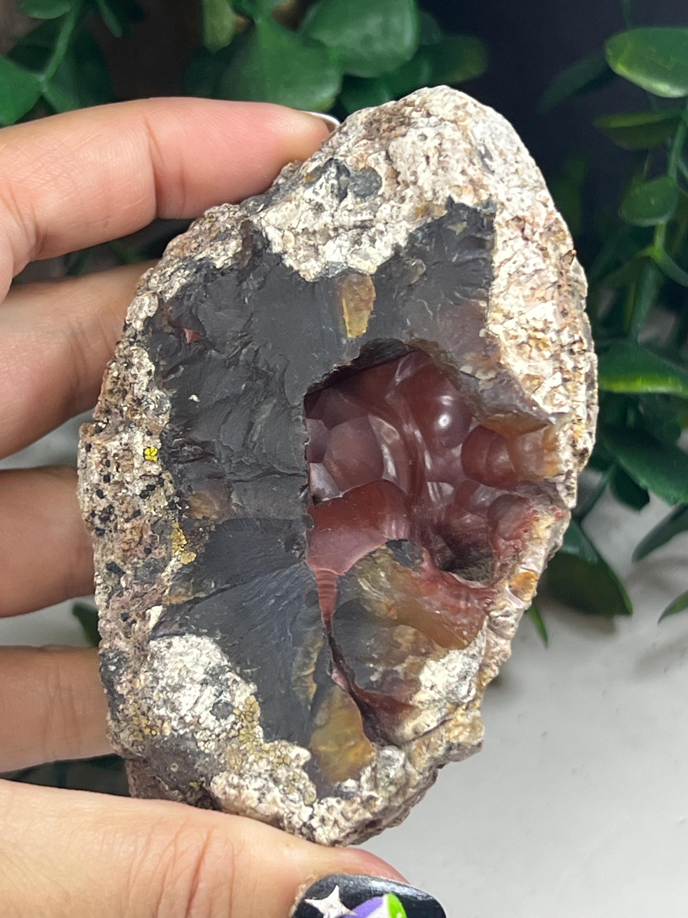 【コレクターズアイテム】レッドフォックスアゲート Red Fox / Red Crater Agate, Subtle Short Wave UV Reactive From