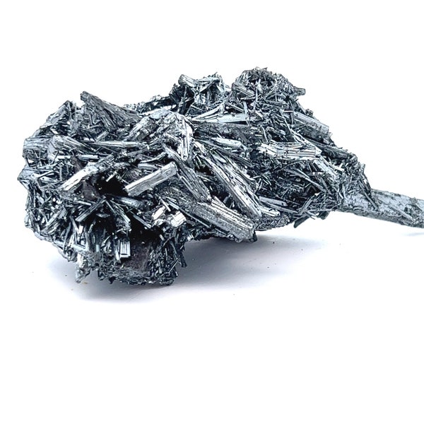 Stibnita de plata de la mina Wunig, Jiangxi, China, gabinete pequeño SMC, 2,5 pulgadas, 35 g