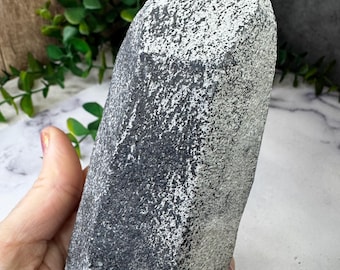 Rare Find Black Quartz Pseudomorph ( Trans-Channeler) from Corinto, Minas Gerais, Brazil: LGC Large Cabinet Size 6in/547g