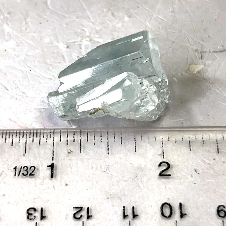 Cluster Ruller Aquamarine From Shigar Valley, Skardu, Pakistan: MIN Miniature Size, 1 ...