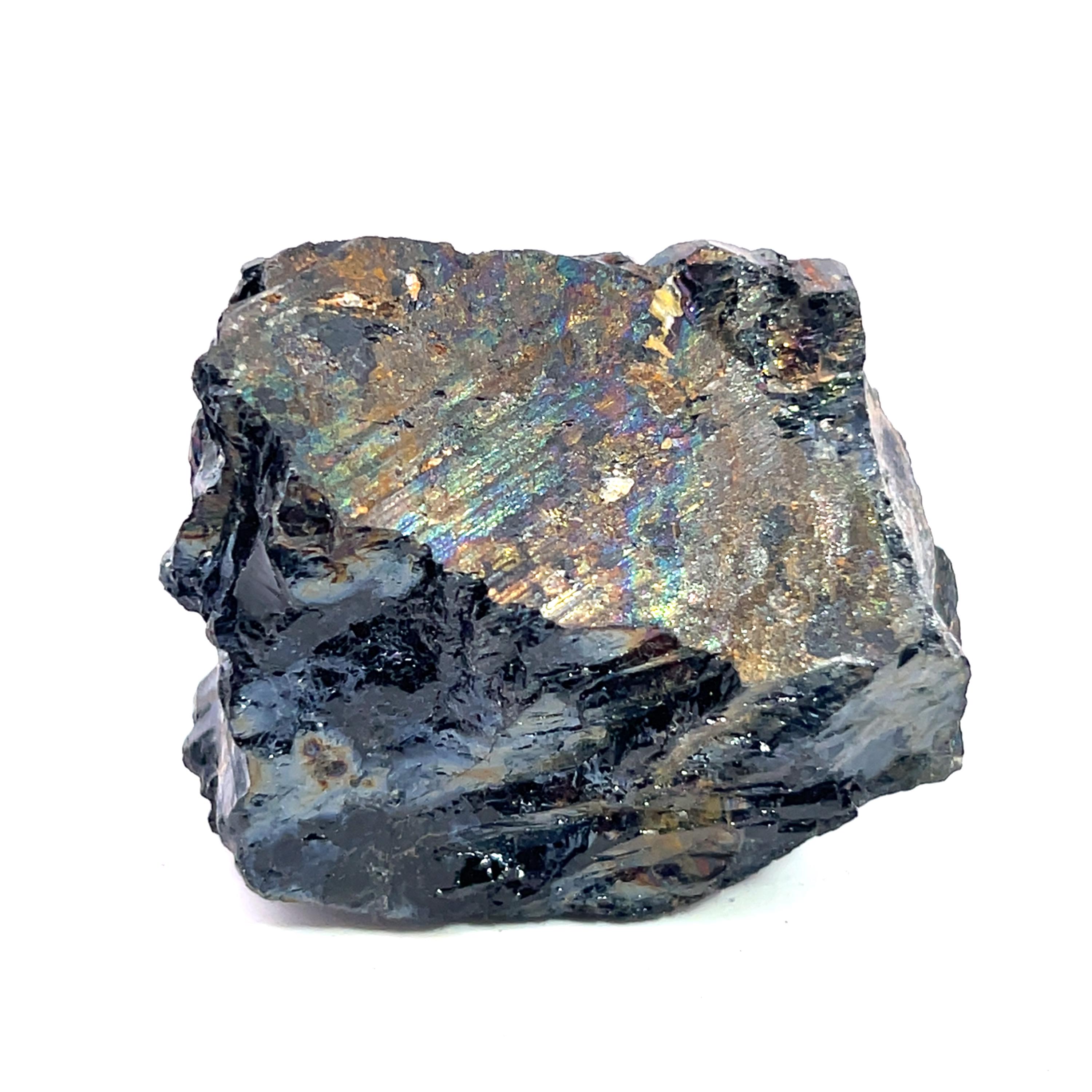 ブラジル、ミナスジェライス産の天然虹色/レインボーブラック