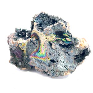 Natural Iridescent Goethite with Quartz from Spain: SMC Small Cabinet Size 2.75in/110g