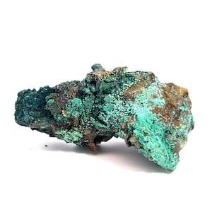 Chrysocolla, Malachite, Limonite and Tenorite on quartz from Tentadora Mine in Peru: SMC Small Cabinet Size 2.75in/44g