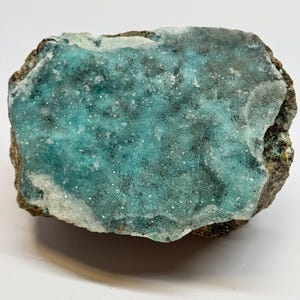 Rare Drusy Coated Hemimorphite from Katanga, Congo: LGC Large Cabinet Size 4.75in/845g