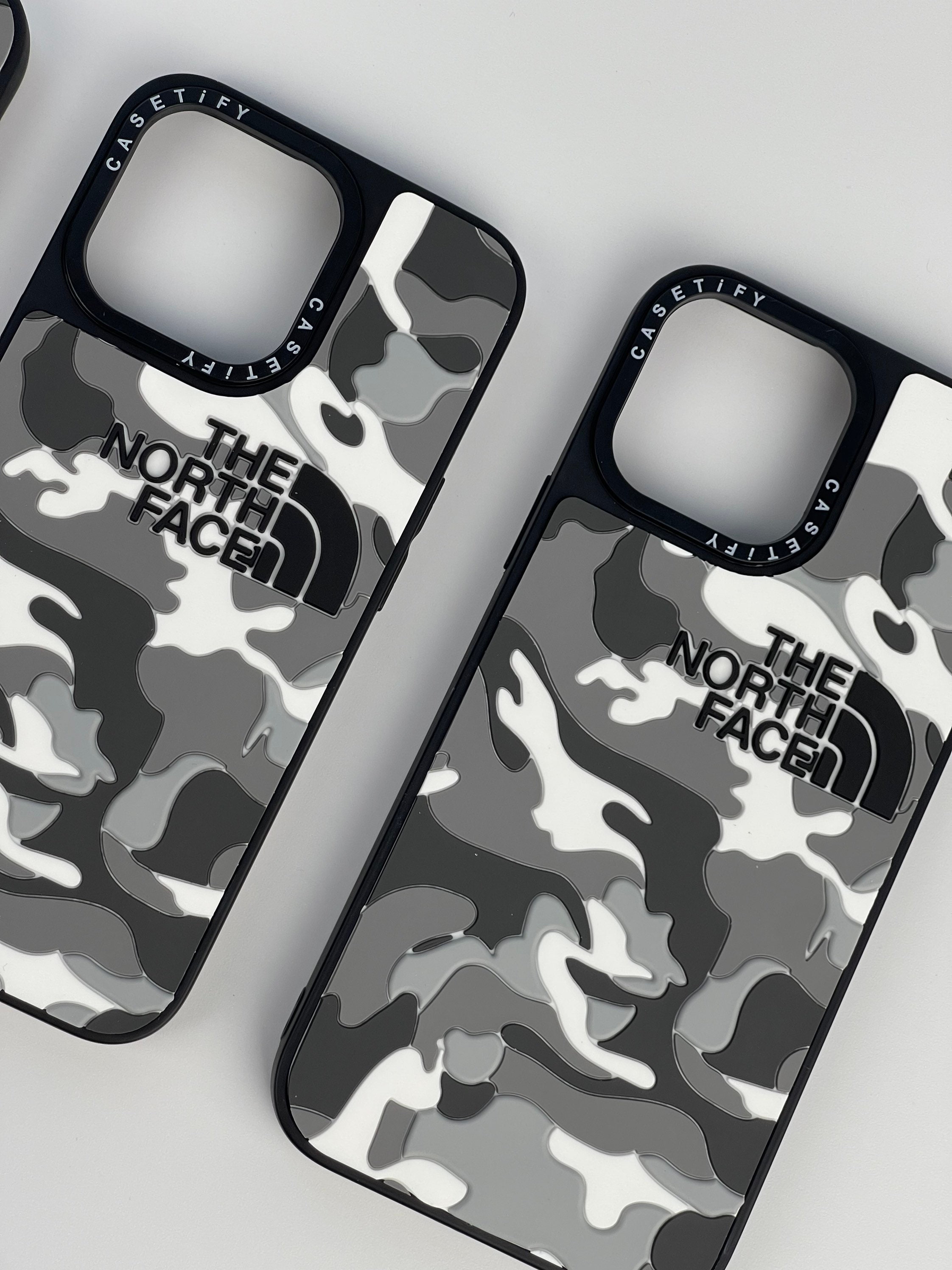 The North Face Black Camo Casetify Iphone Case Iphone 13 Etsy