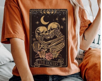 Tarot Card the Lovers Comfort Color Shirt, Tarot Card Shirt