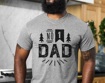Nummer één vader, beste vader T-shirt, vaderdagcadeau, cadeau voor vader, Groovy T-shirt, beste vader ter wereld, shirt vader, vaderdagshirt, #1 T-shirt vader, vader